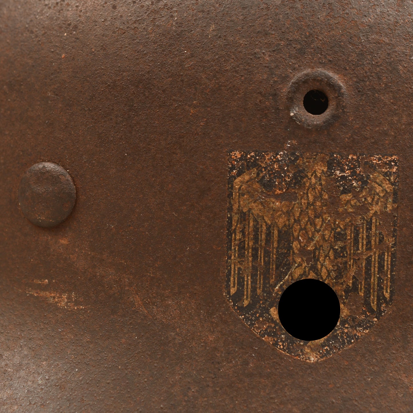 GERMAN WWII BARN FIND KRIEGSMARINE SINGLE DECAL HELMET