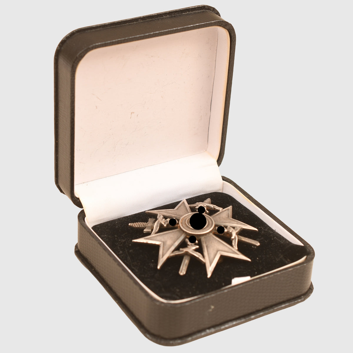 GERMAN WWII SPANISH CROSS IN SILVER WITH SWORDS