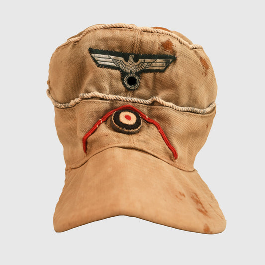 German WWII Afrikakorps Artillery Officers M.41 1st Pattern Field Cap
