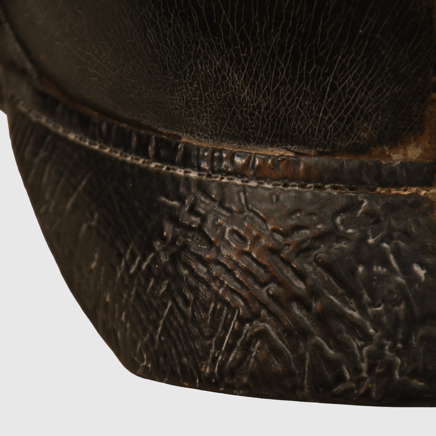 GERMAN WWI THURINGEN INFANTRY REGIMENT 95 ENLISTED MANS PICKELHAUBE - BATTLE DAMAGED