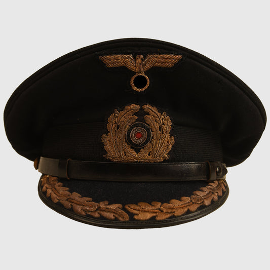 German WWII Kriegsmarine Captain And Above Visor Cap