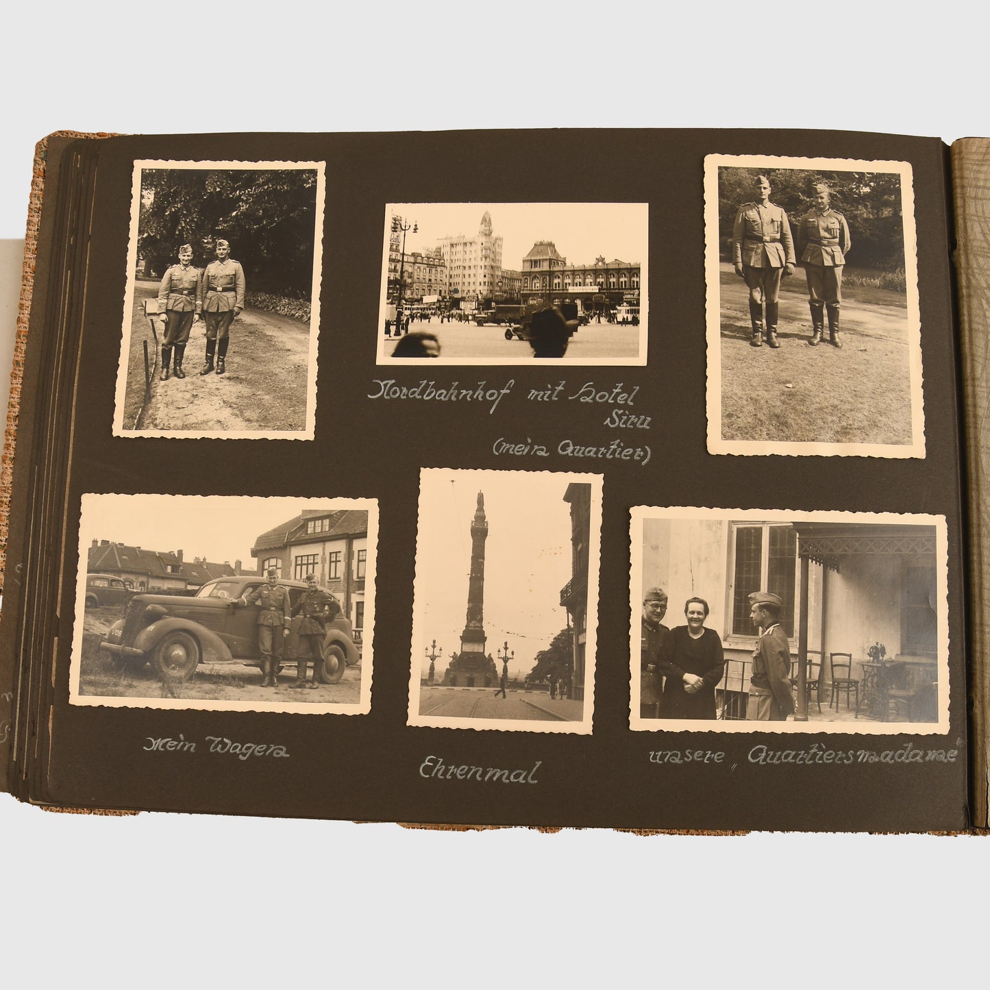 GERMAN WWII POLAND, DUNKIRK AND DIEPPE MAGNIFICENT ARMY PHOTOGRAPH ALBUM