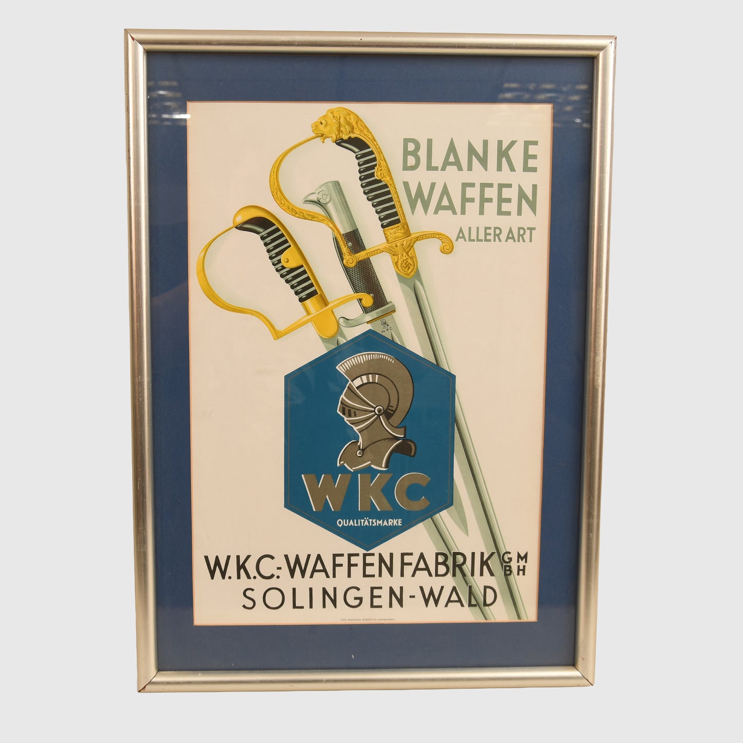 GERMAN WWII WKC ADVERTSING BOARD