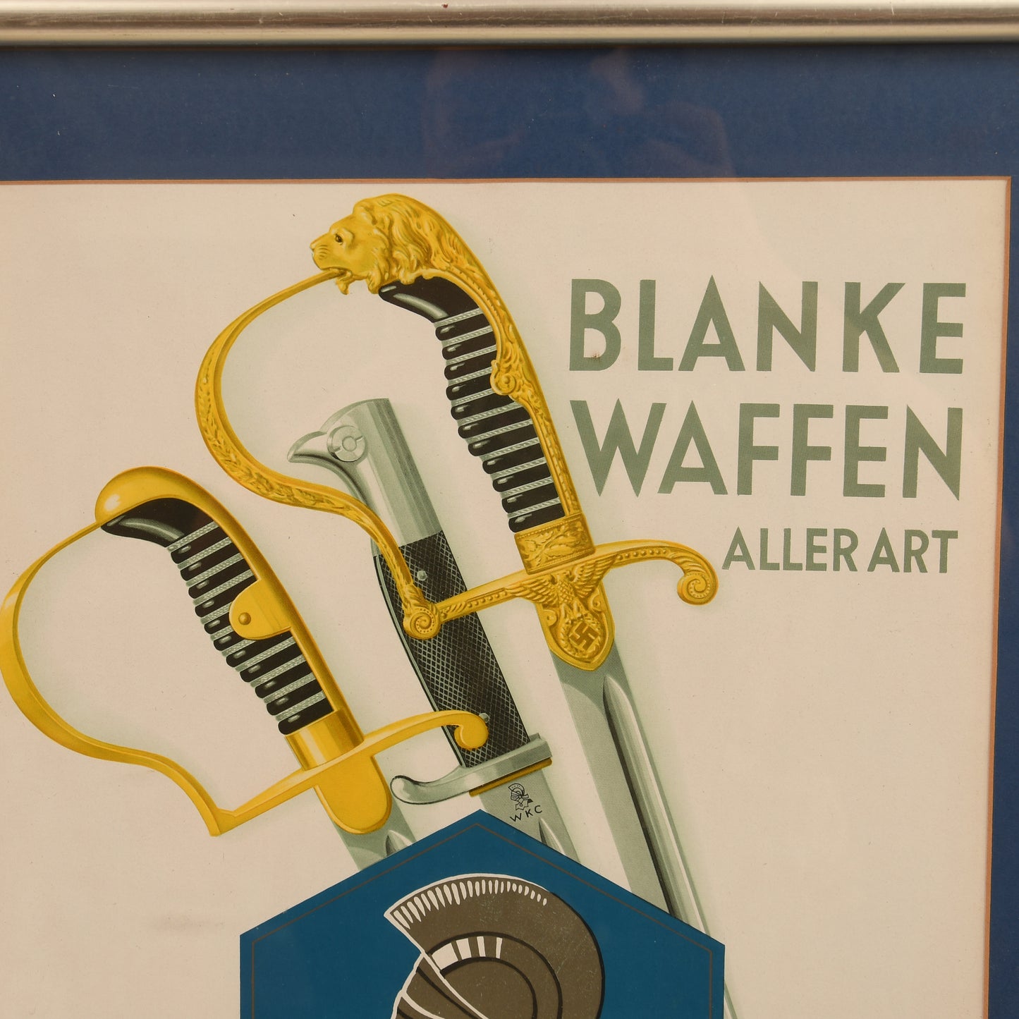 GERMAN WWII WKC ADVERTSING BOARD