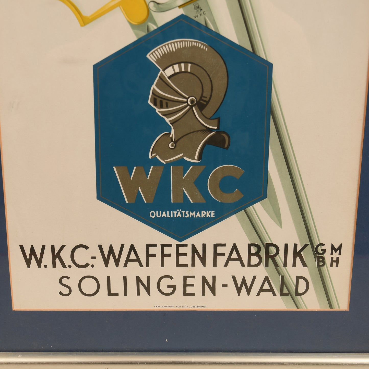 GERMAN WWII WKC ADVERTSING BOARD
