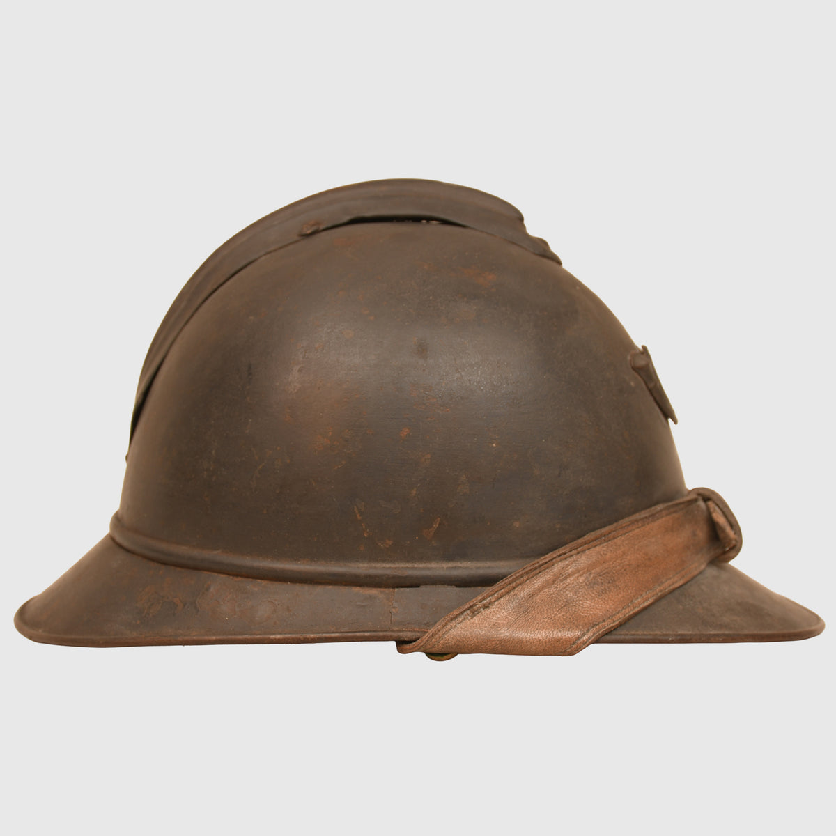 FRENCH WWI ACIER TROMPE CHASSEUR OFFICERS HELMET