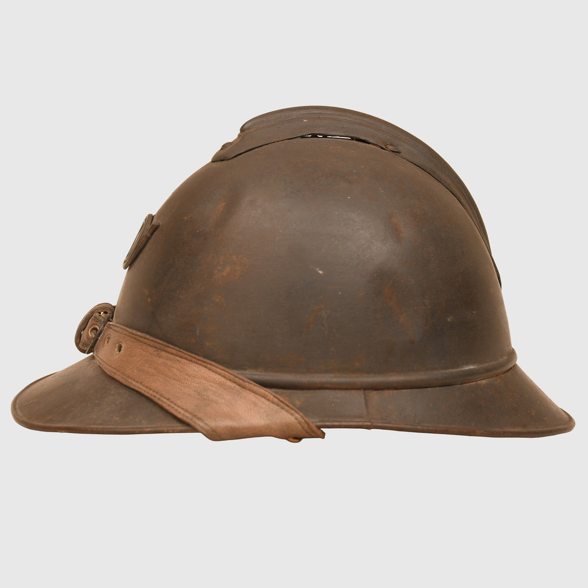 FRENCH WWI ACIER TROMPE CHASSEUR OFFICERS HELMET