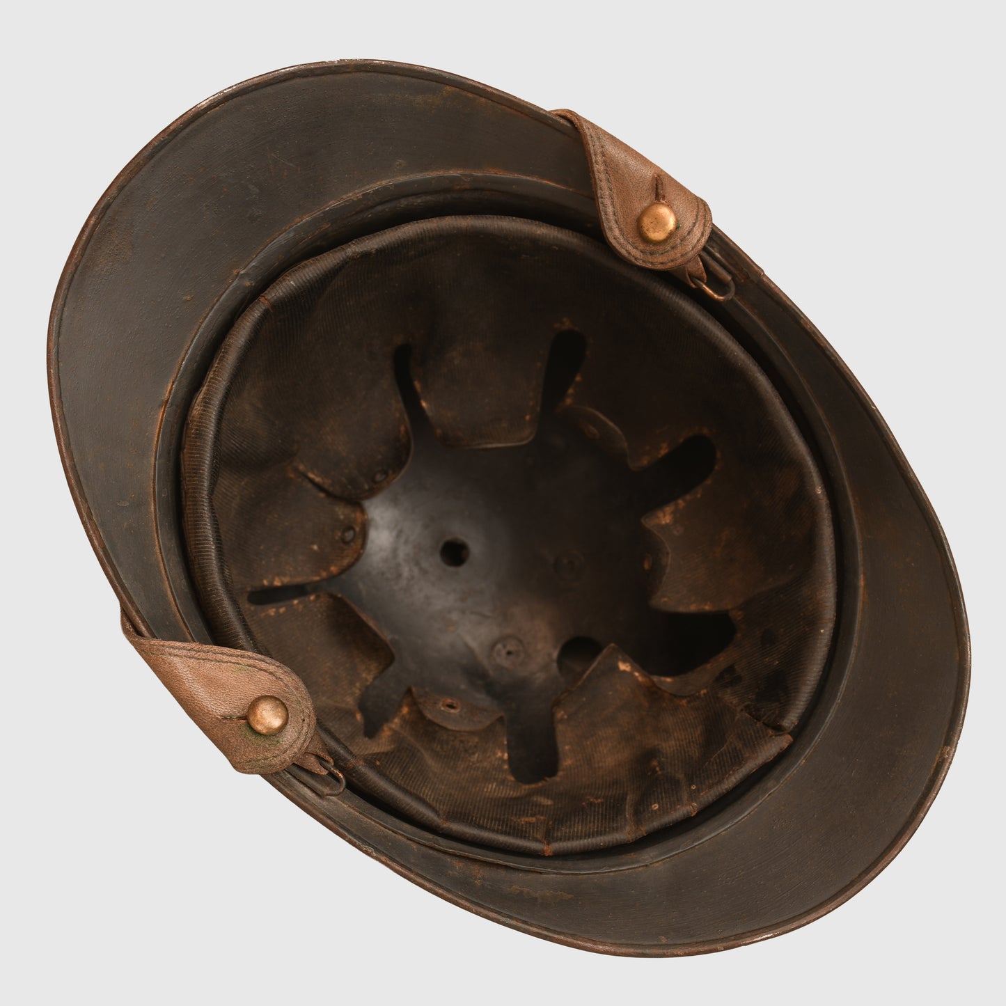 FRENCH WWI ACIER TROMPE CHASSEUR OFFICERS HELMET