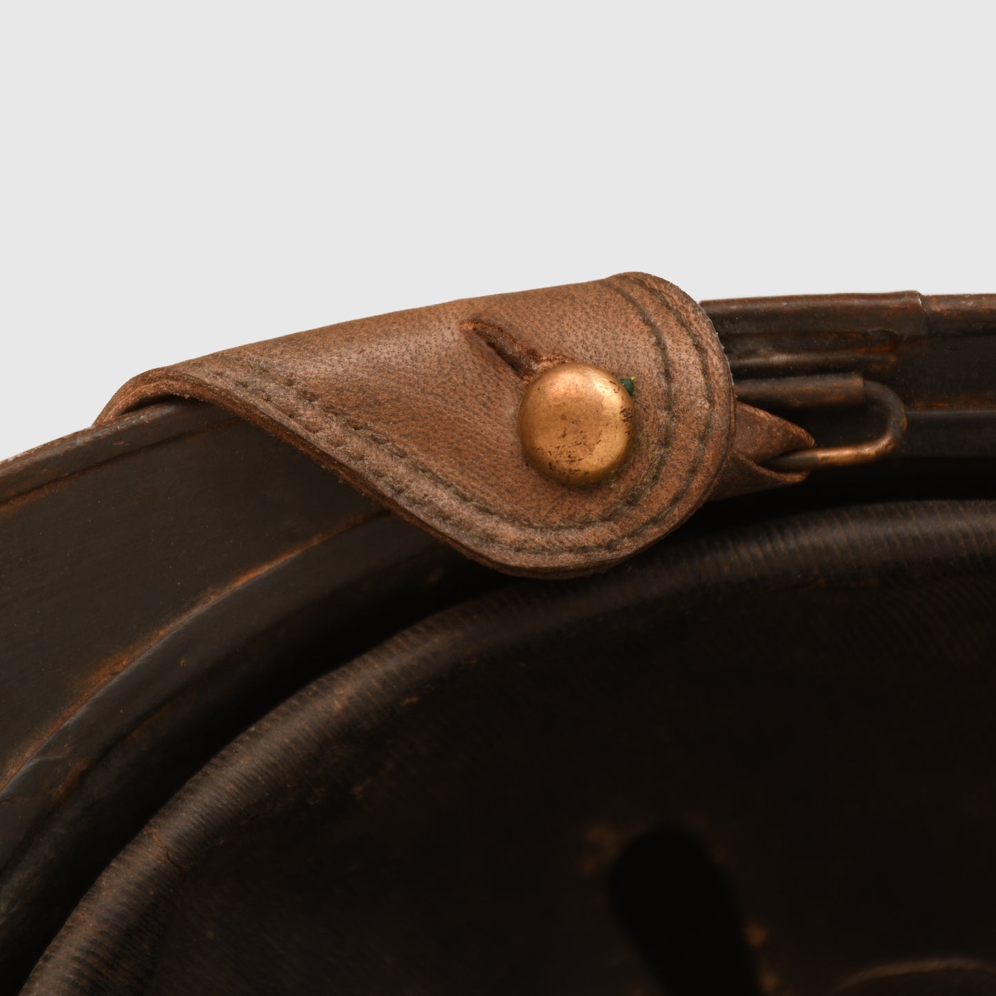 FRENCH WWI ACIER TROMPE CHASSEUR OFFICERS HELMET
