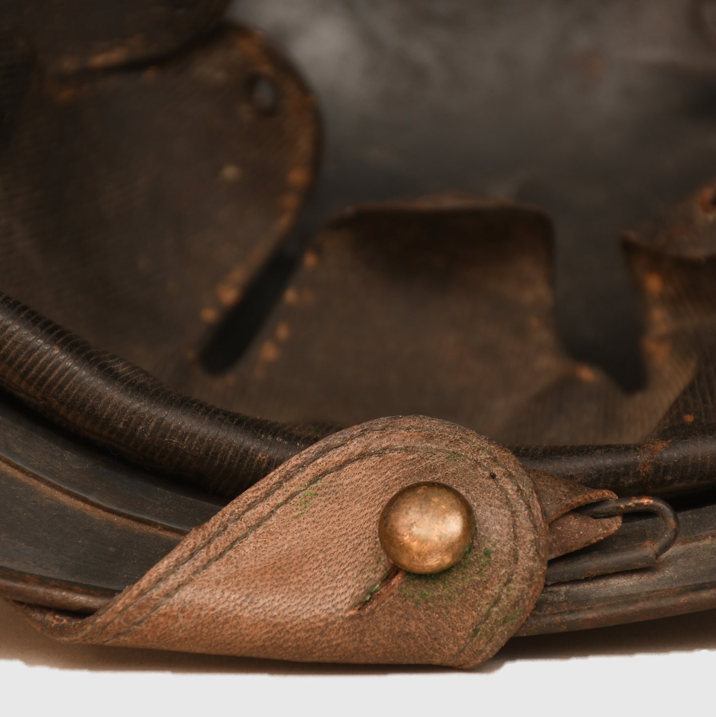 FRENCH WWI ACIER TROMPE CHASSEUR OFFICERS HELMET