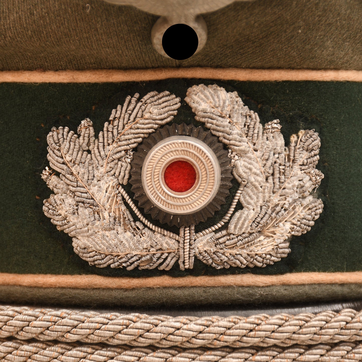 GERMAN WWII ARMY INFANTRY OFFICERS CAP - HUGE SIZE