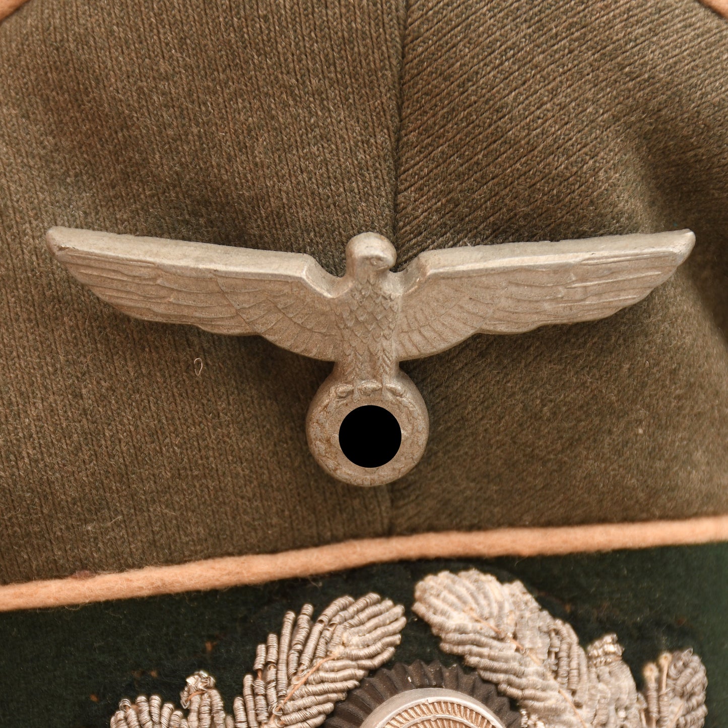 GERMAN WWII ARMY INFANTRY OFFICERS CAP - HUGE SIZE