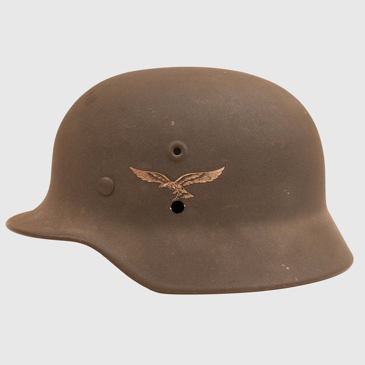 GERMAN WWII LUFTWAFFE M.40 SINGLE DECAL COMBAT HELMET