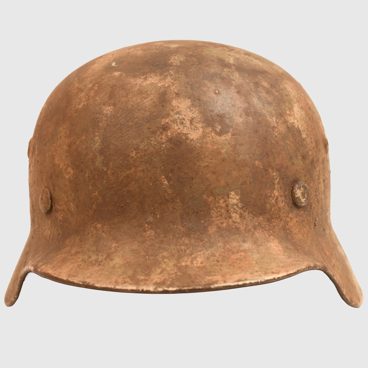 GERMAN WWII ARMY DOUBLE DECAL M.40 CAMOUFLAGE HELMET