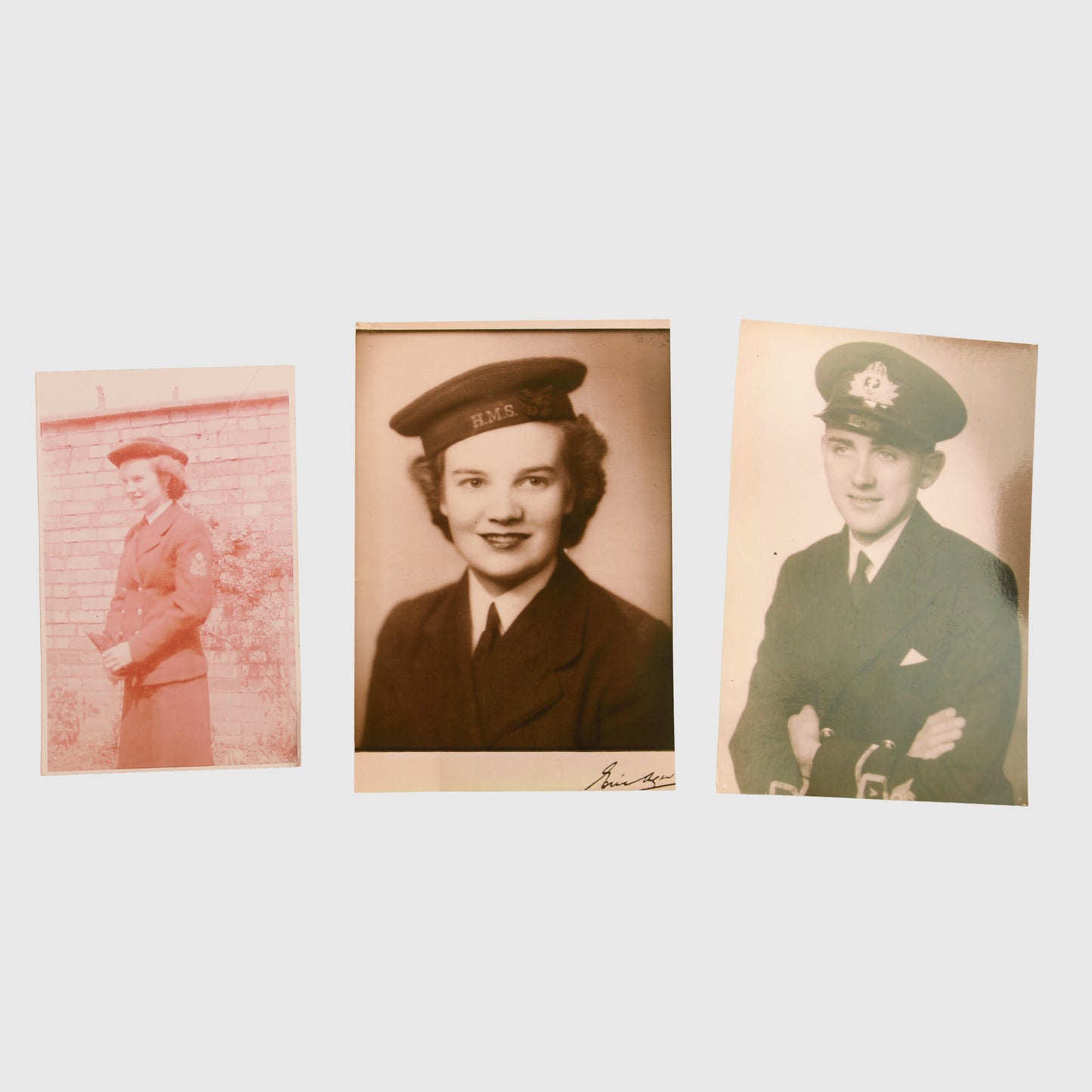 British WWII Royal Naval Air Service Hat Grouping