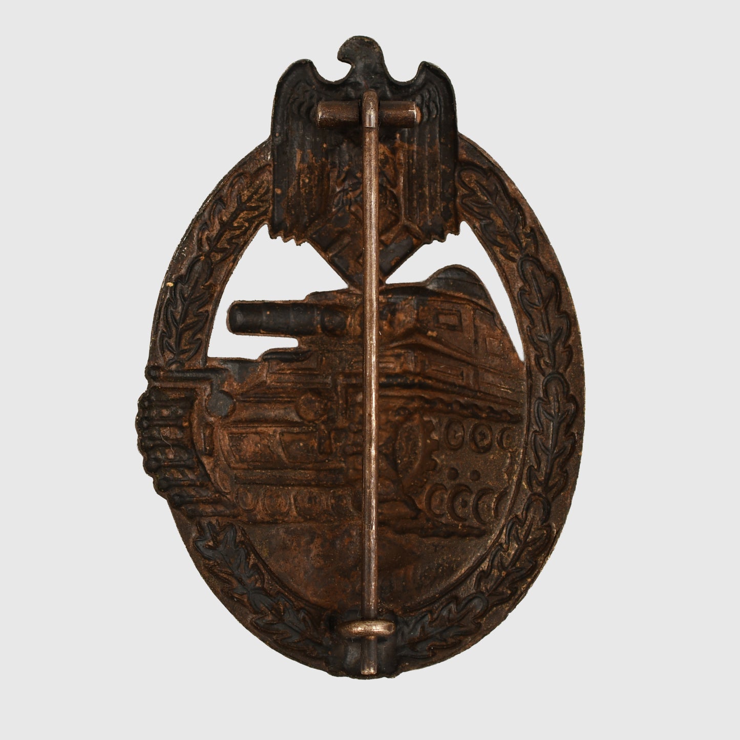 GERMAN WWII PANZER ASSAULT BADGE IN BRONZE