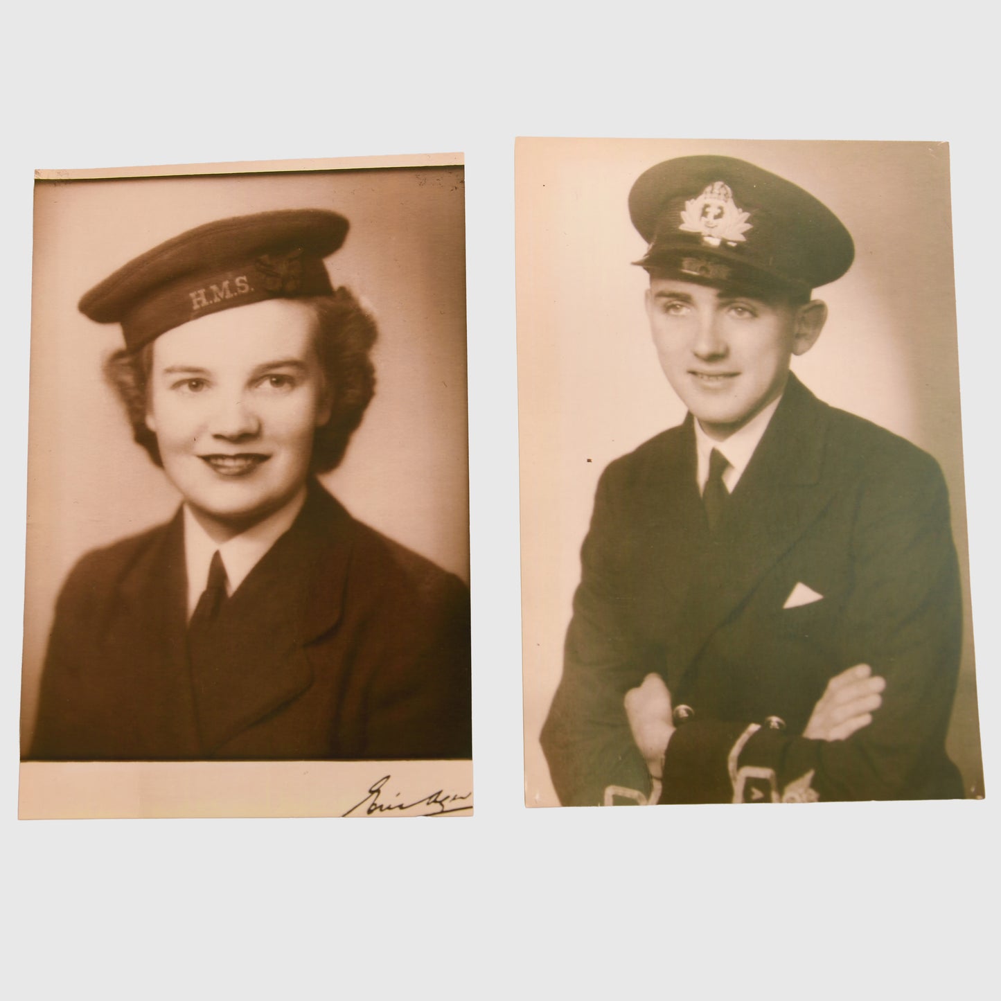 British WWII Royal Naval Air Service Hat Grouping