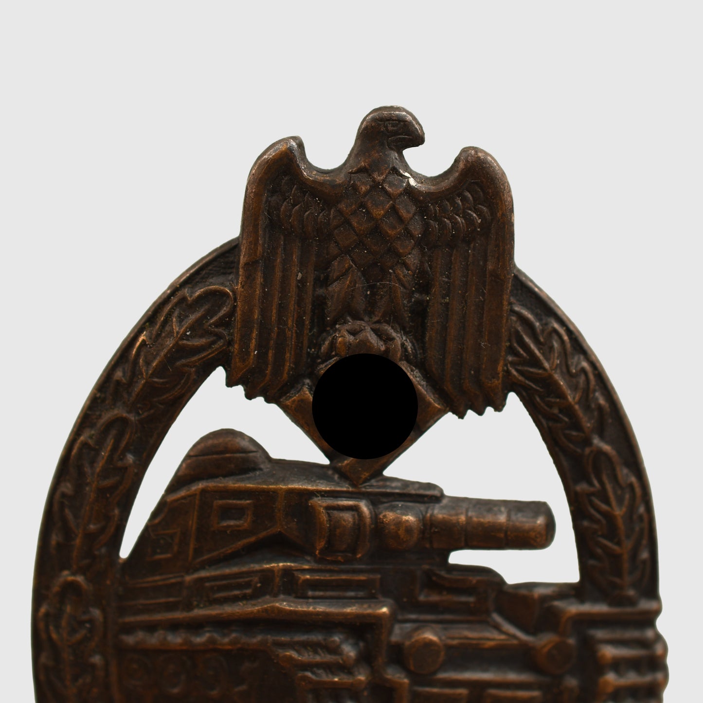 GERMAN WWII PANZER ASSAULT BADGE IN BRONZE