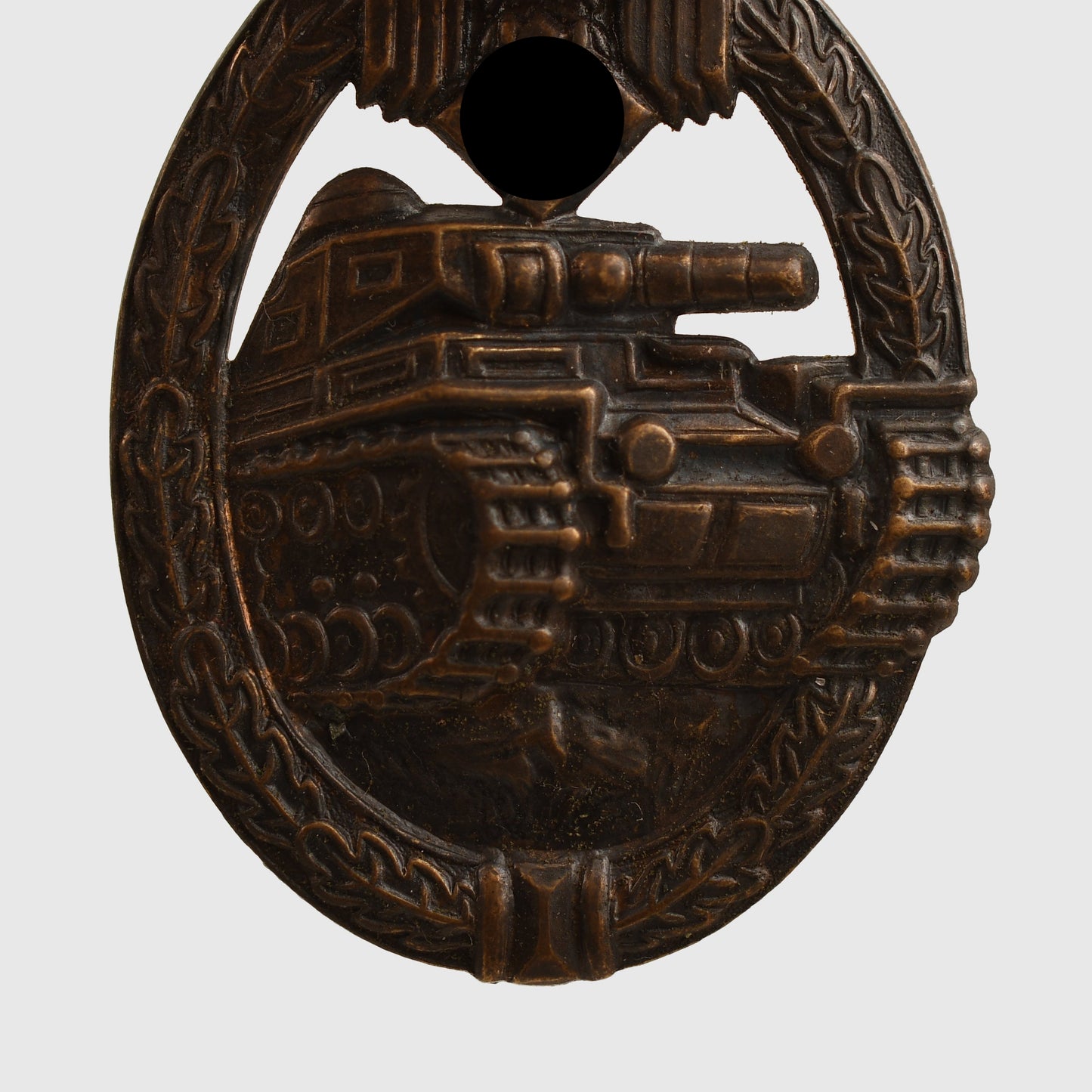 GERMAN WWII PANZER ASSAULT BADGE IN BRONZE