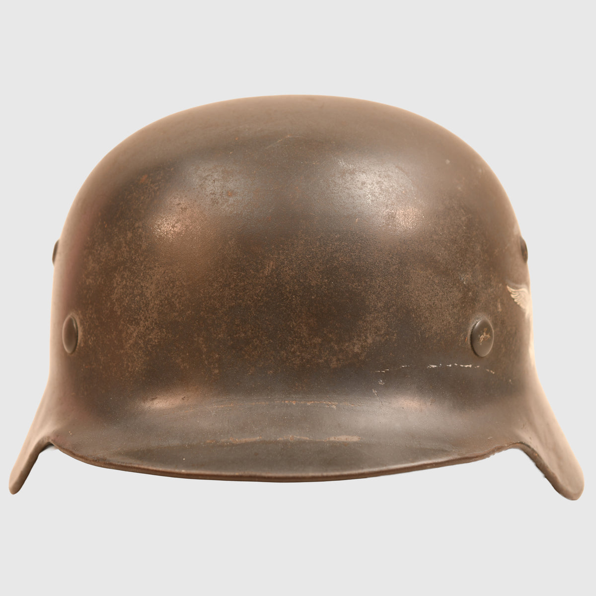 GERMAN WWII LUFTWAFFE M.35 EARLY DECAL COMBAT HELMET