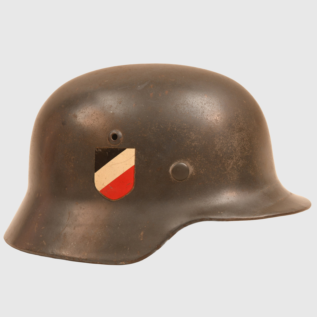 GERMAN WWII LUFTWAFFE M.35 EARLY DECAL COMBAT HELMET