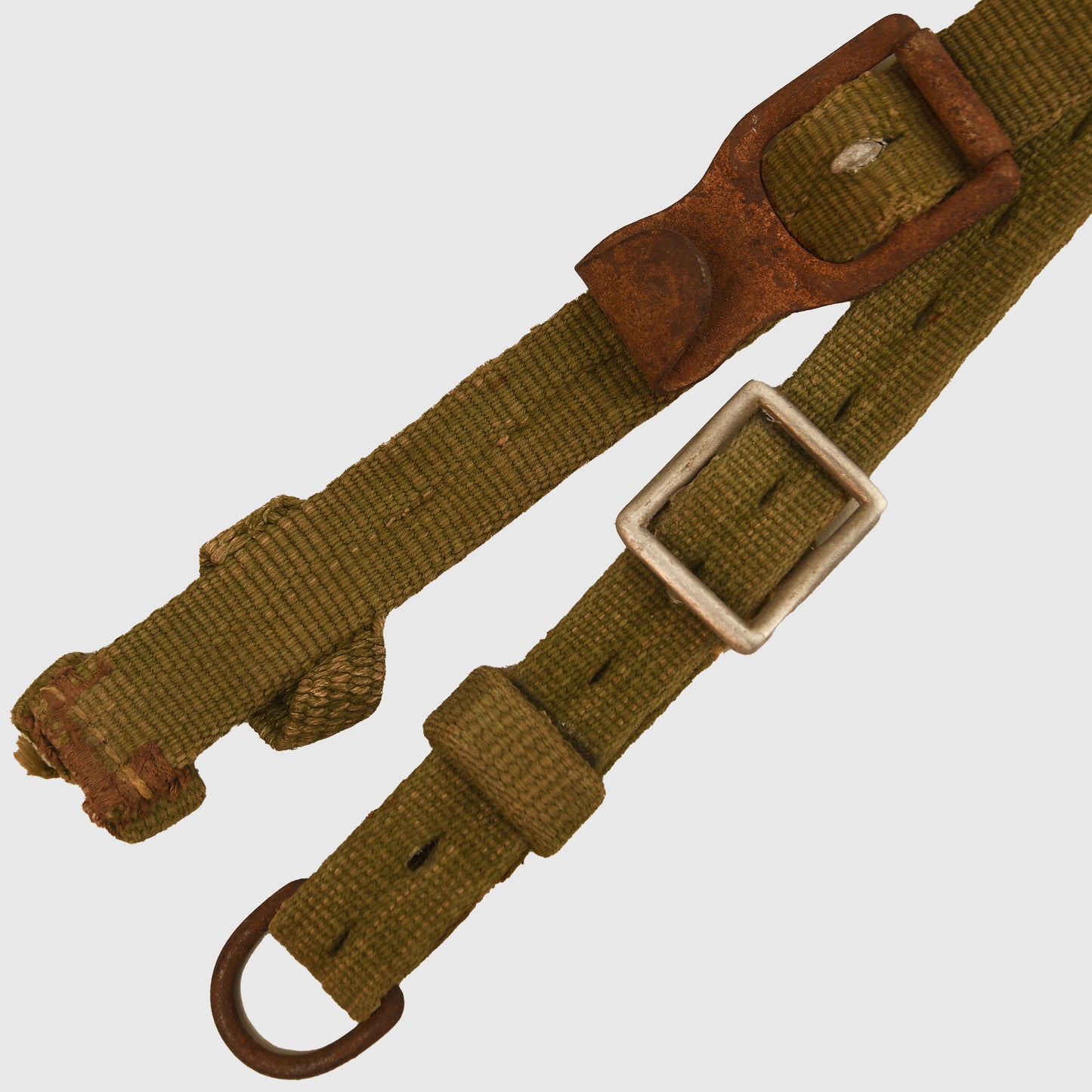 German WWII Tropical Rare Early Green Y-Straps