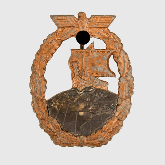GERMAN WWII AUXILIARY CRUISER BADGE