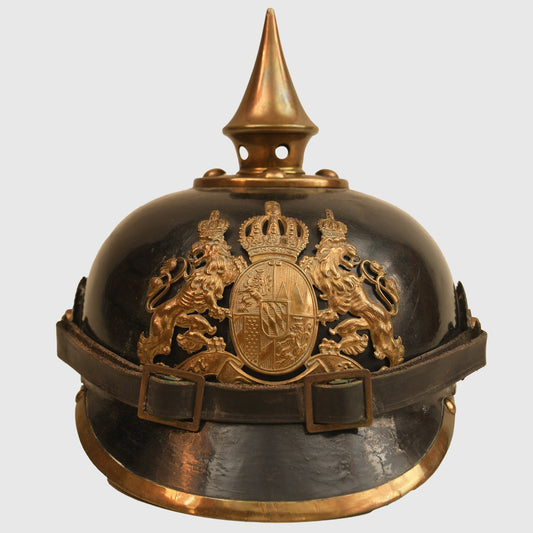 German WWI Fibre-Bodied Bavarian Enlisted Man’s Helmet