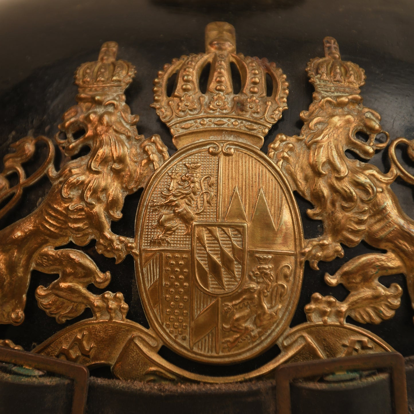 German WWI Fibre-Bodied Bavarian Enlisted Man’s Helmet