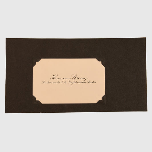 German WWII Hermann Göring Visiting Card