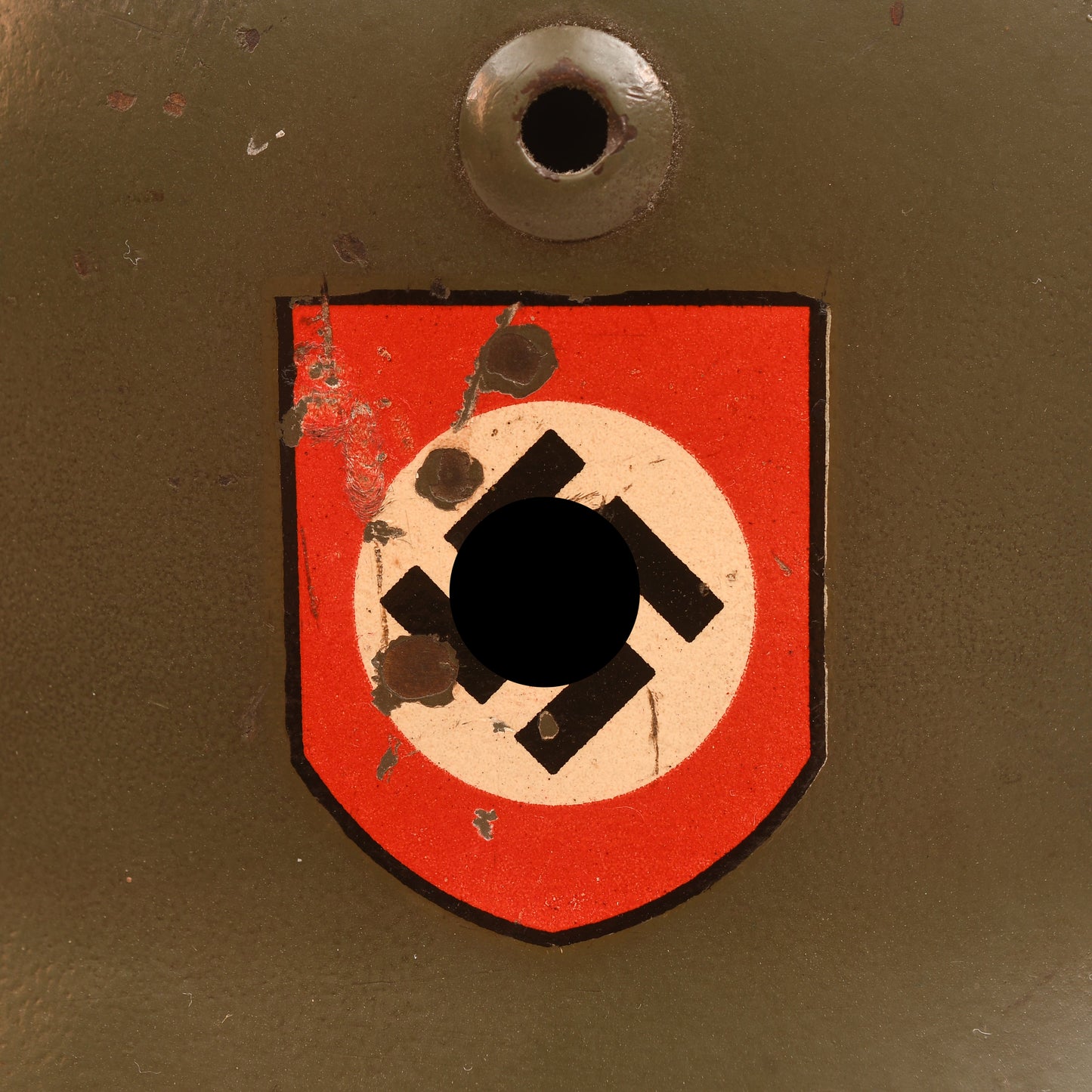 GERMAN WWII POLICE M.35 DOUBLE DECAL COMBAT HELMET