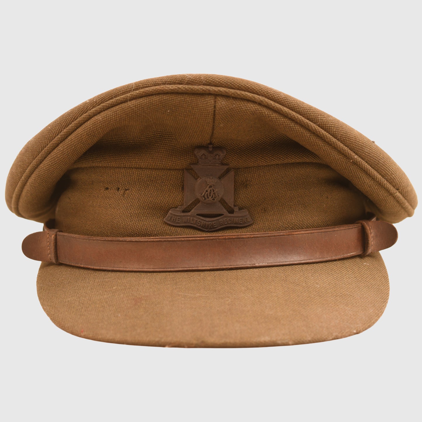 BRITISH WWII WILTSHIRE REGIMENT OFFICERS VISOR CAP