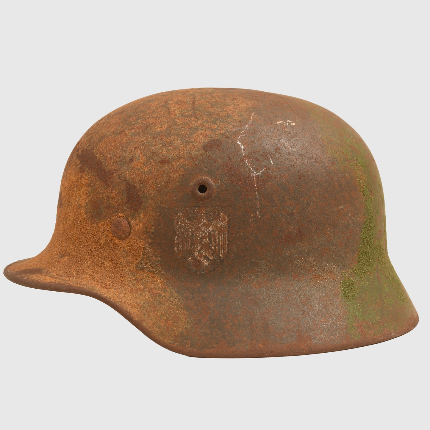 GERMAN WWII SINGLE DECAL SAND TEXTURE CAMOUFLAGE HELMET