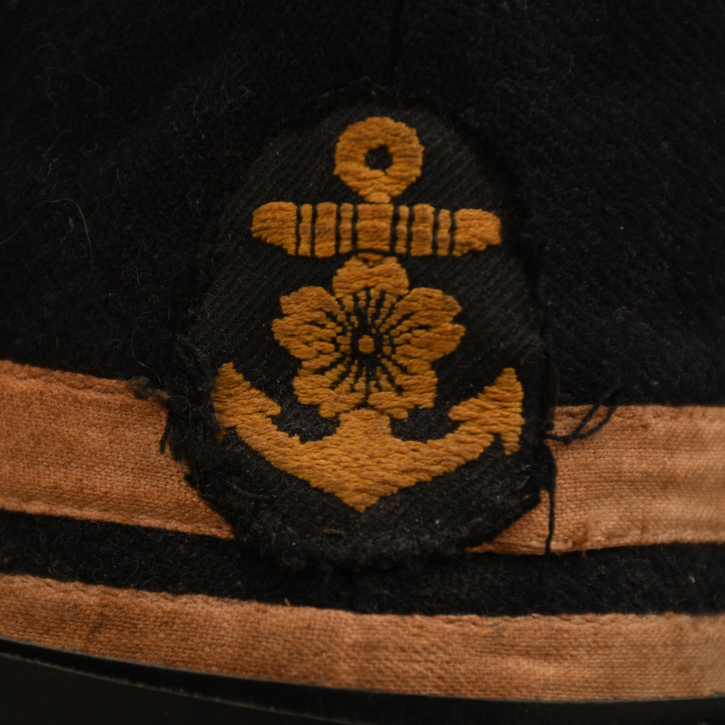 JAPANESE WWII NAVAL OFFICERS FIELD CAP.
