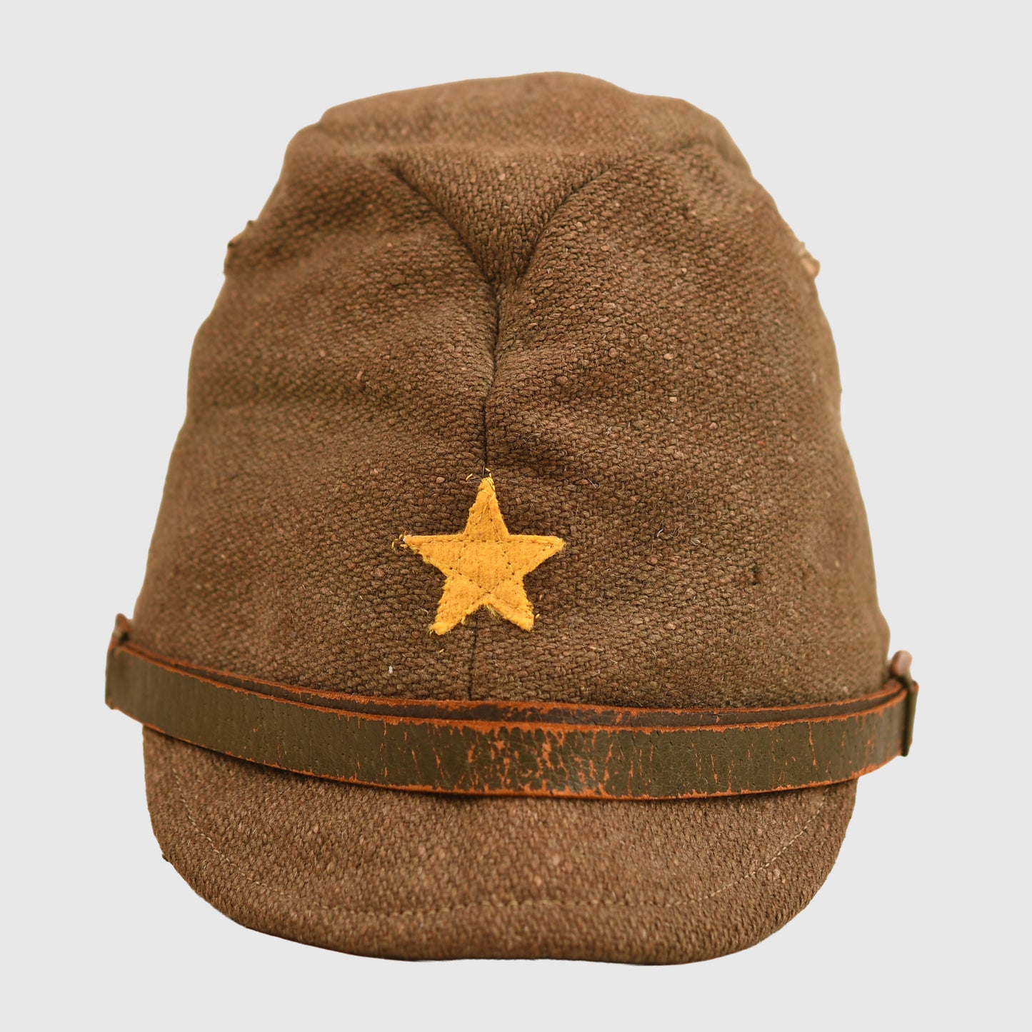 JAPANESE WWII ENLISTED MANS FIELD CAP, WARTIME CONSTRUCTION