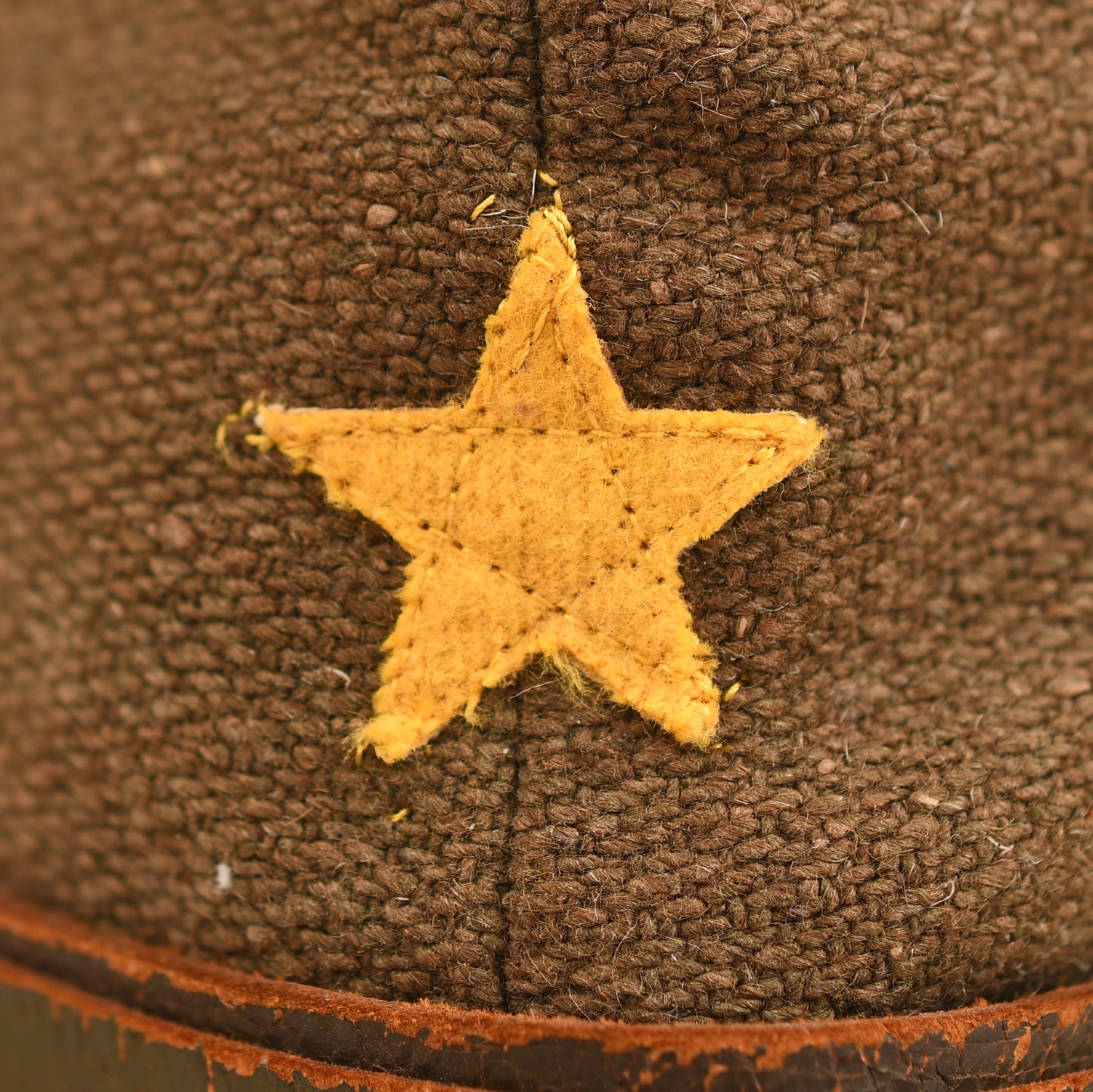 JAPANESE WWII ENLISTED MANS FIELD CAP, WARTIME CONSTRUCTION