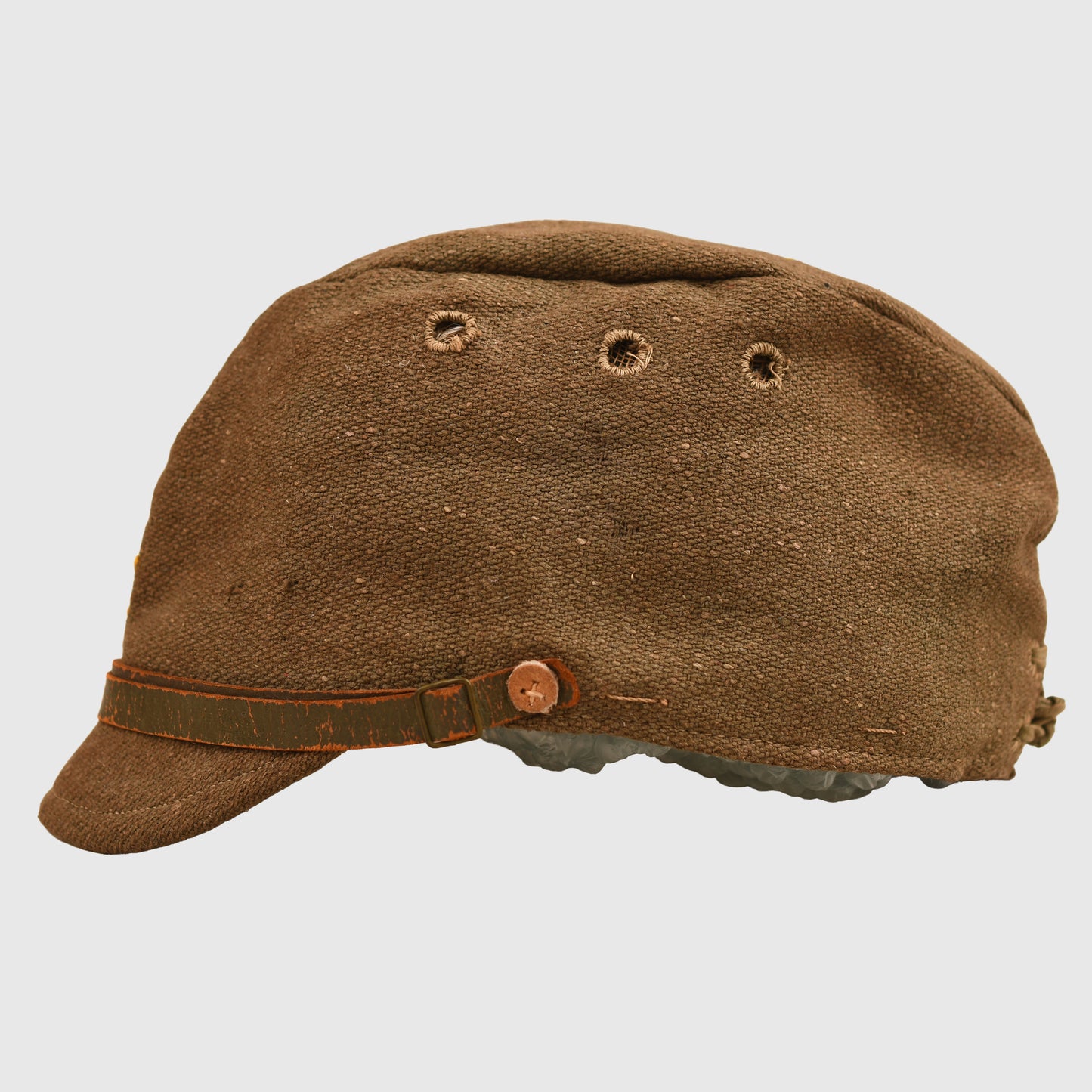 JAPANESE WWII ENLISTED MANS FIELD CAP, WARTIME CONSTRUCTION
