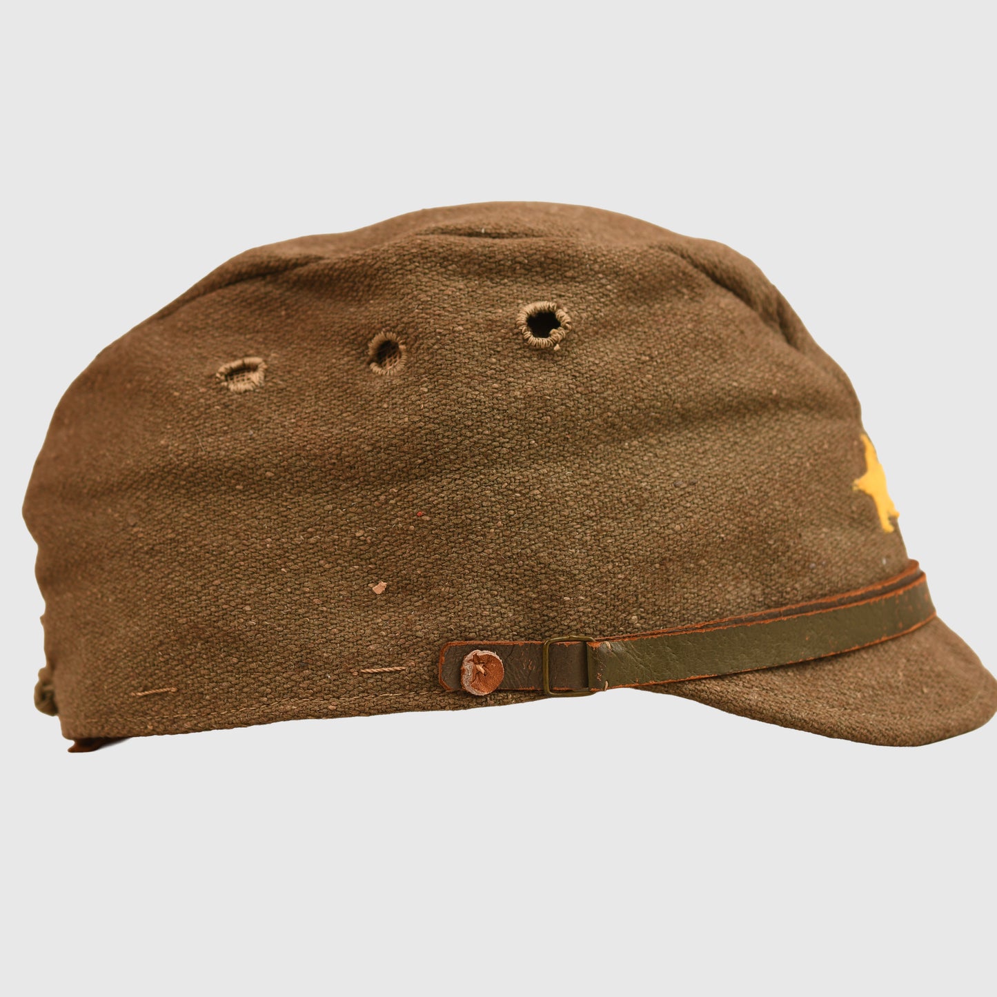 JAPANESE WWII ENLISTED MANS FIELD CAP, WARTIME CONSTRUCTION
