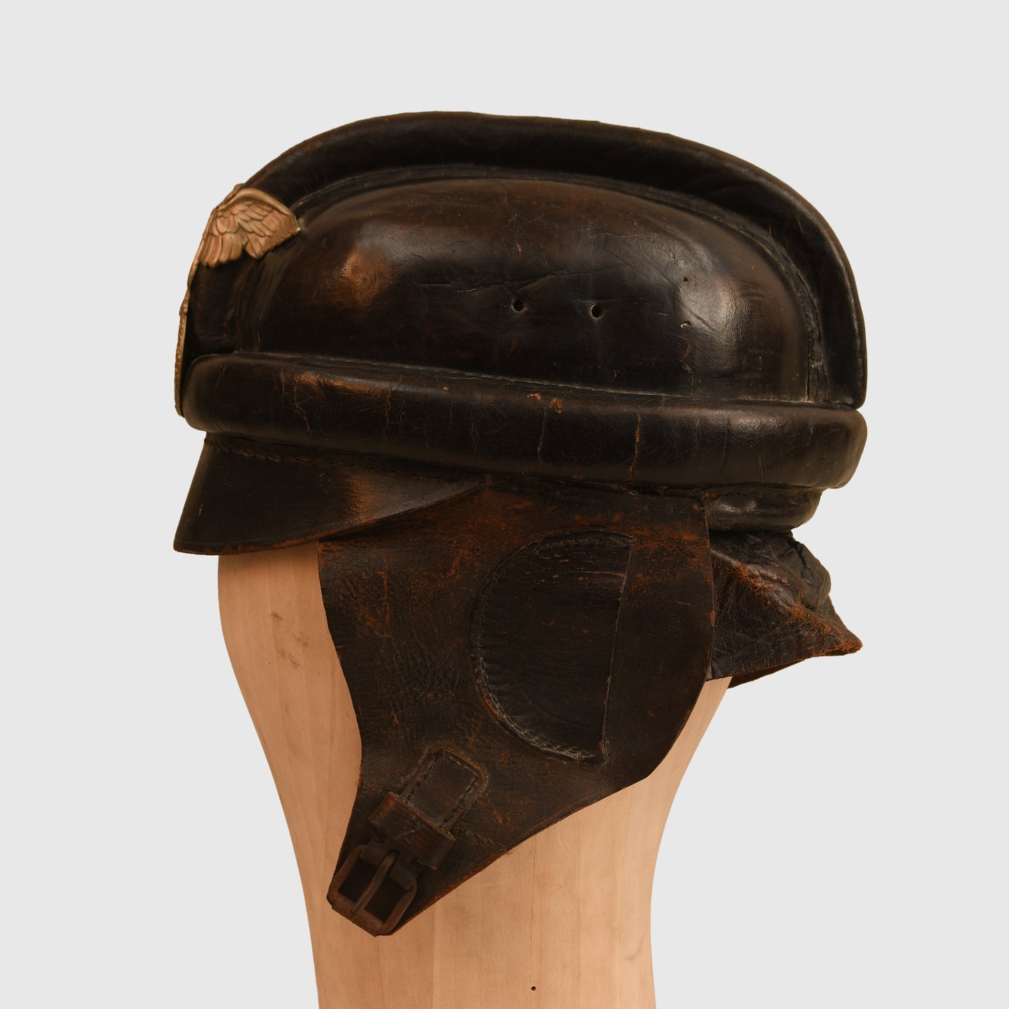 German WWII NSKK Motorcycle Helmet