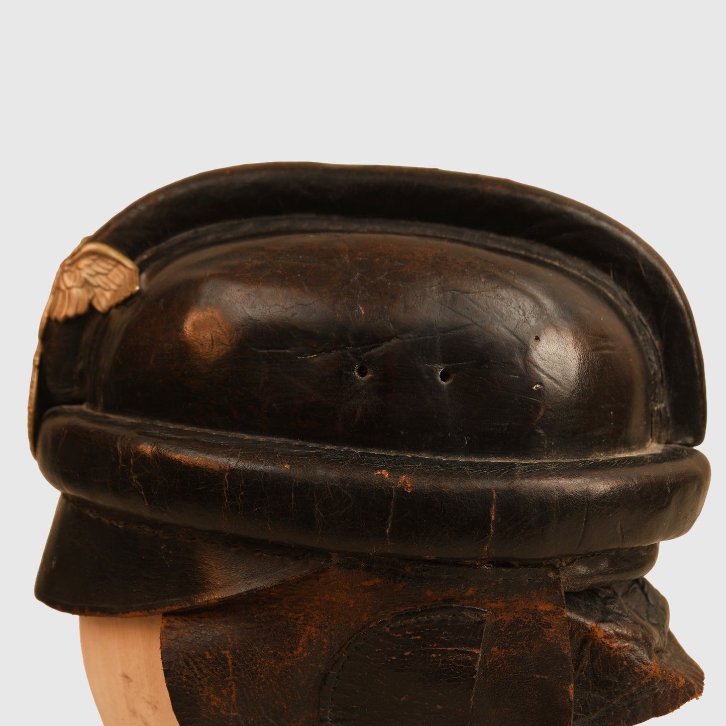 German WWII NSKK Motorcycle Helmet