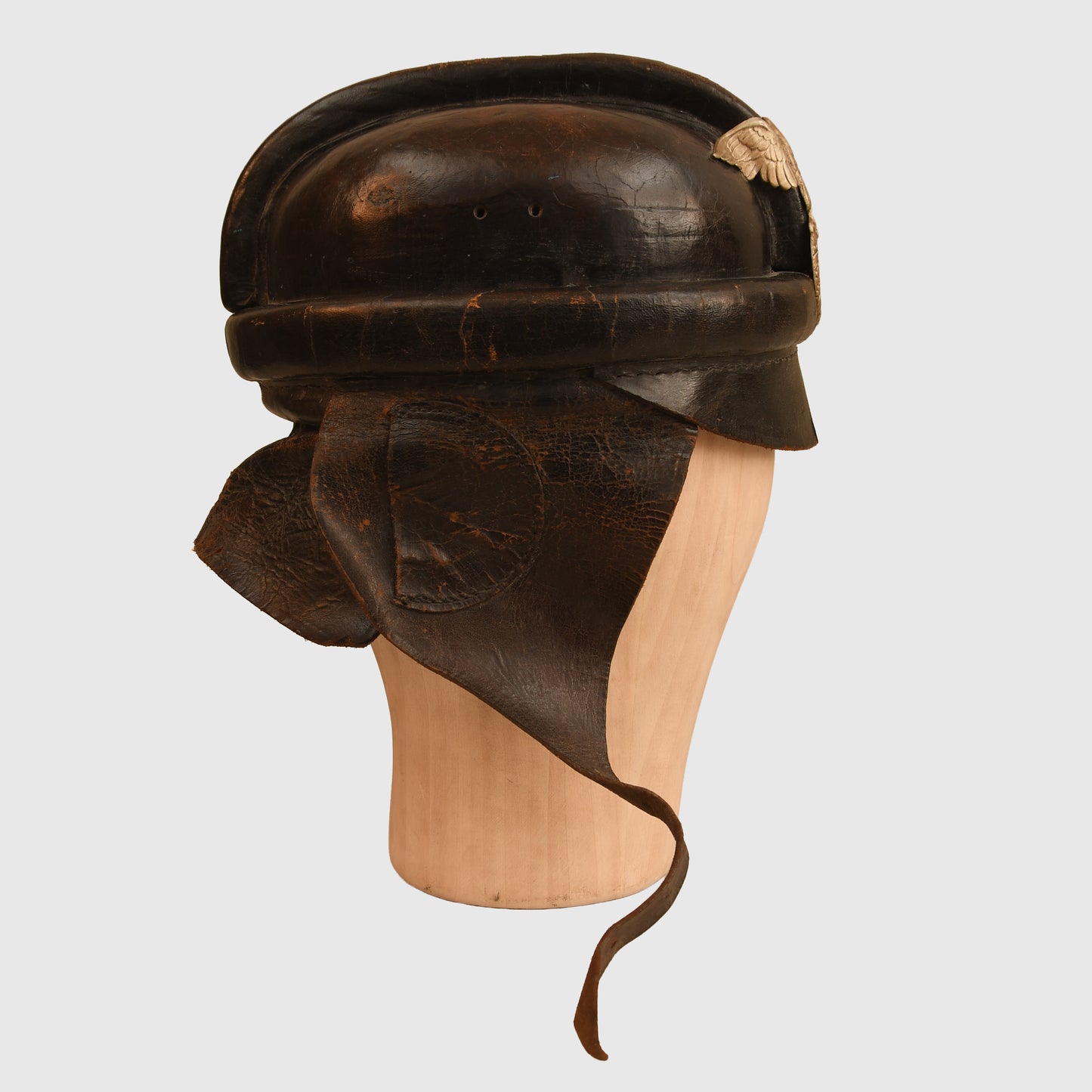 German WWII NSKK Motorcycle Helmet