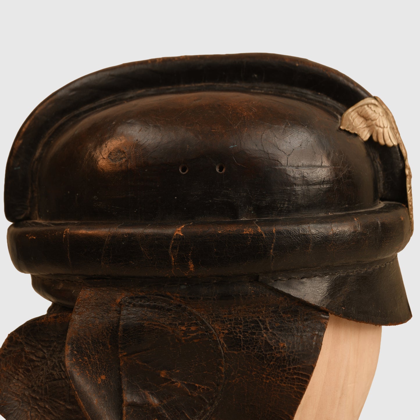 German WWII NSKK Motorcycle Helmet