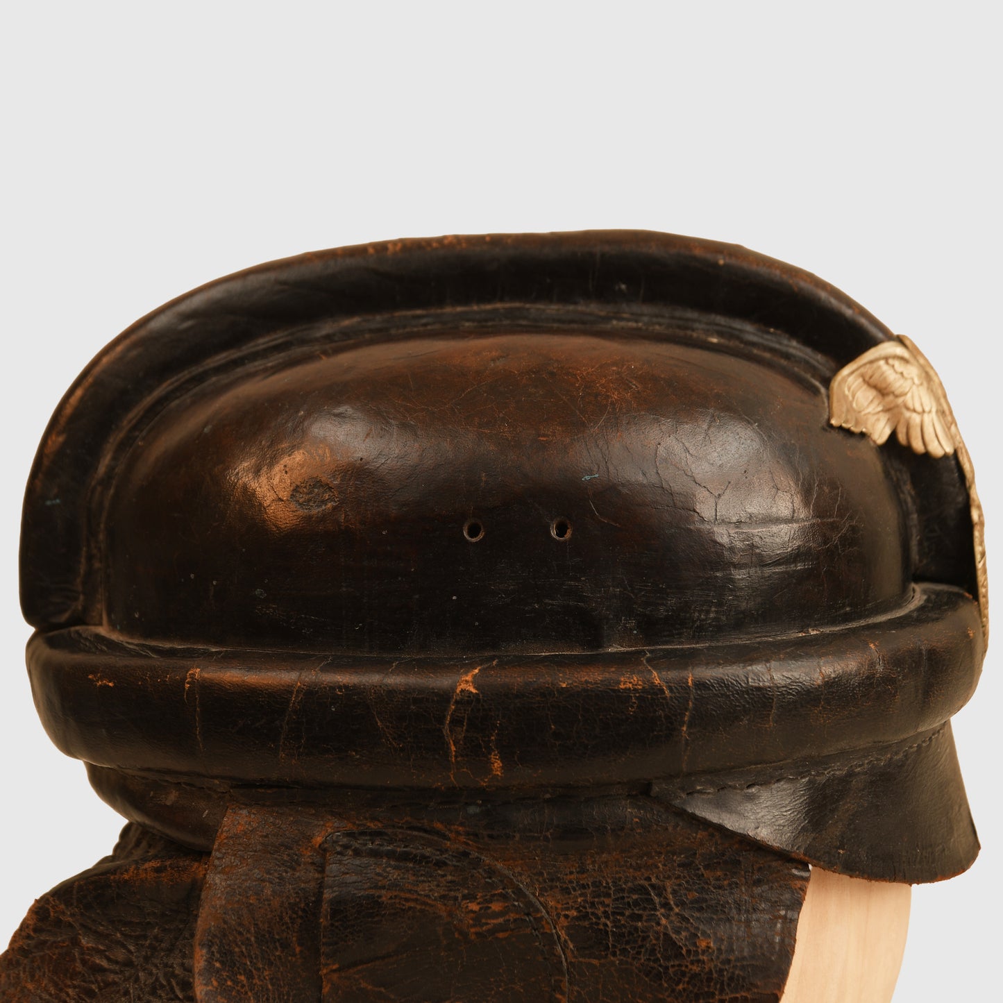German WWII NSKK Motorcycle Helmet