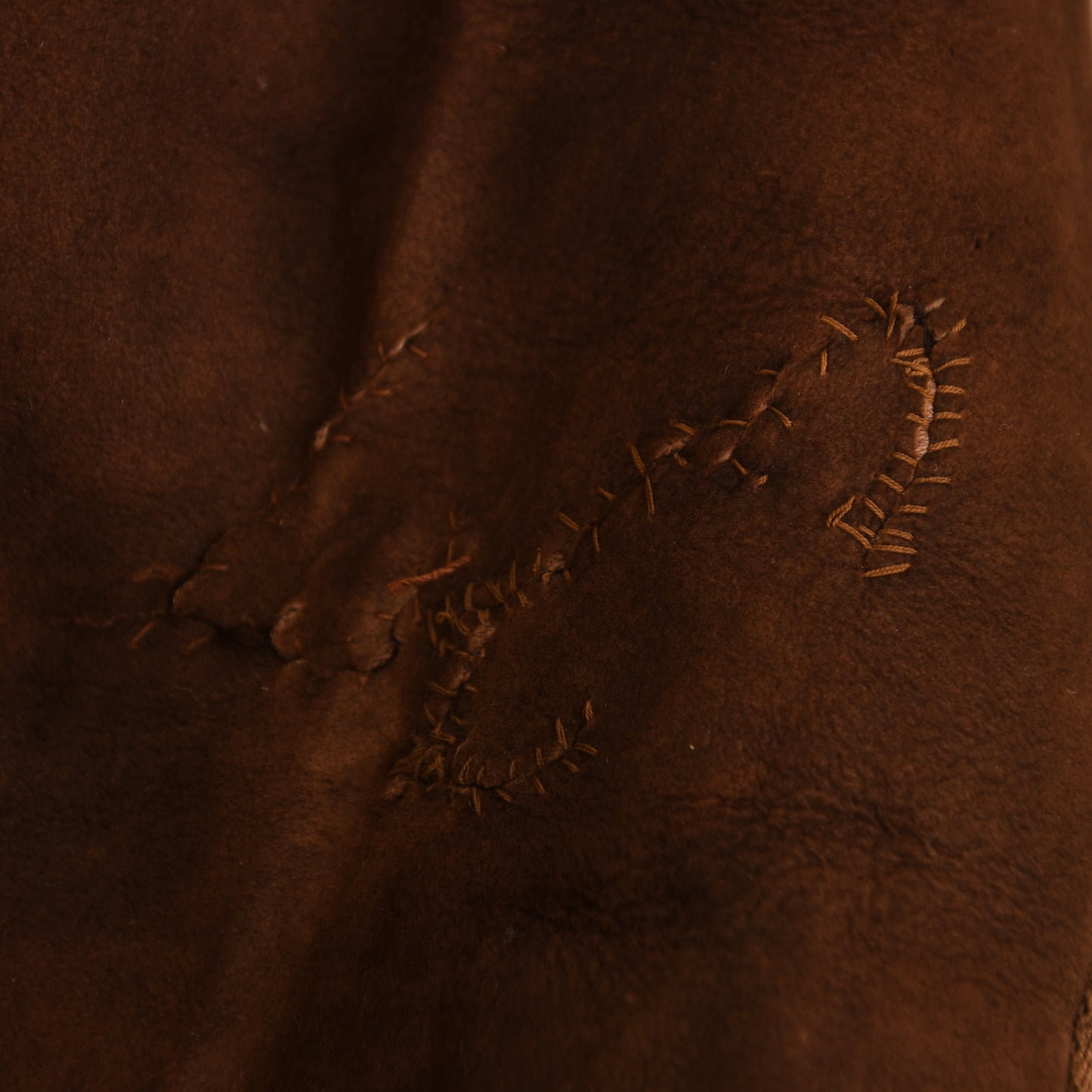 German WWII Luftwaffe Brown Sheepskin Flying Jacket