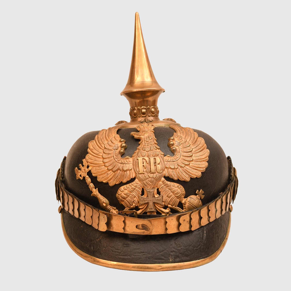 GERMAN WWI PRUSSIAN LANDWEHR OFFICERS PICKELHAUBE
