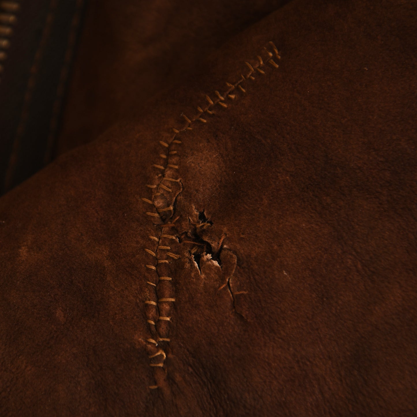 German WWII Luftwaffe Brown Sheepskin Flying Jacket