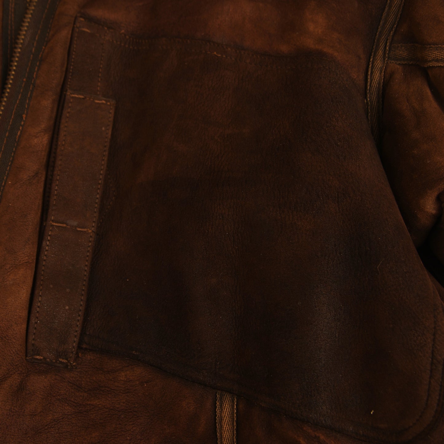 German WWII Luftwaffe Brown Sheepskin Flying Jacket