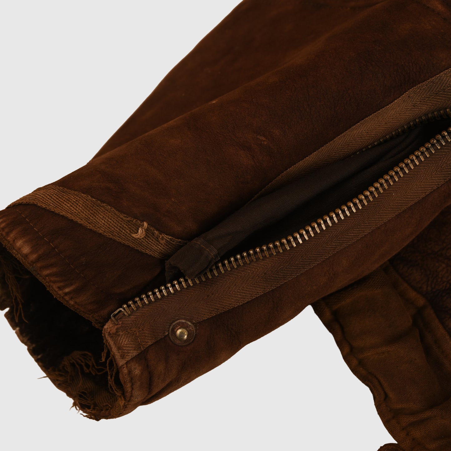 German WWII Luftwaffe Brown Sheepskin Flying Jacket