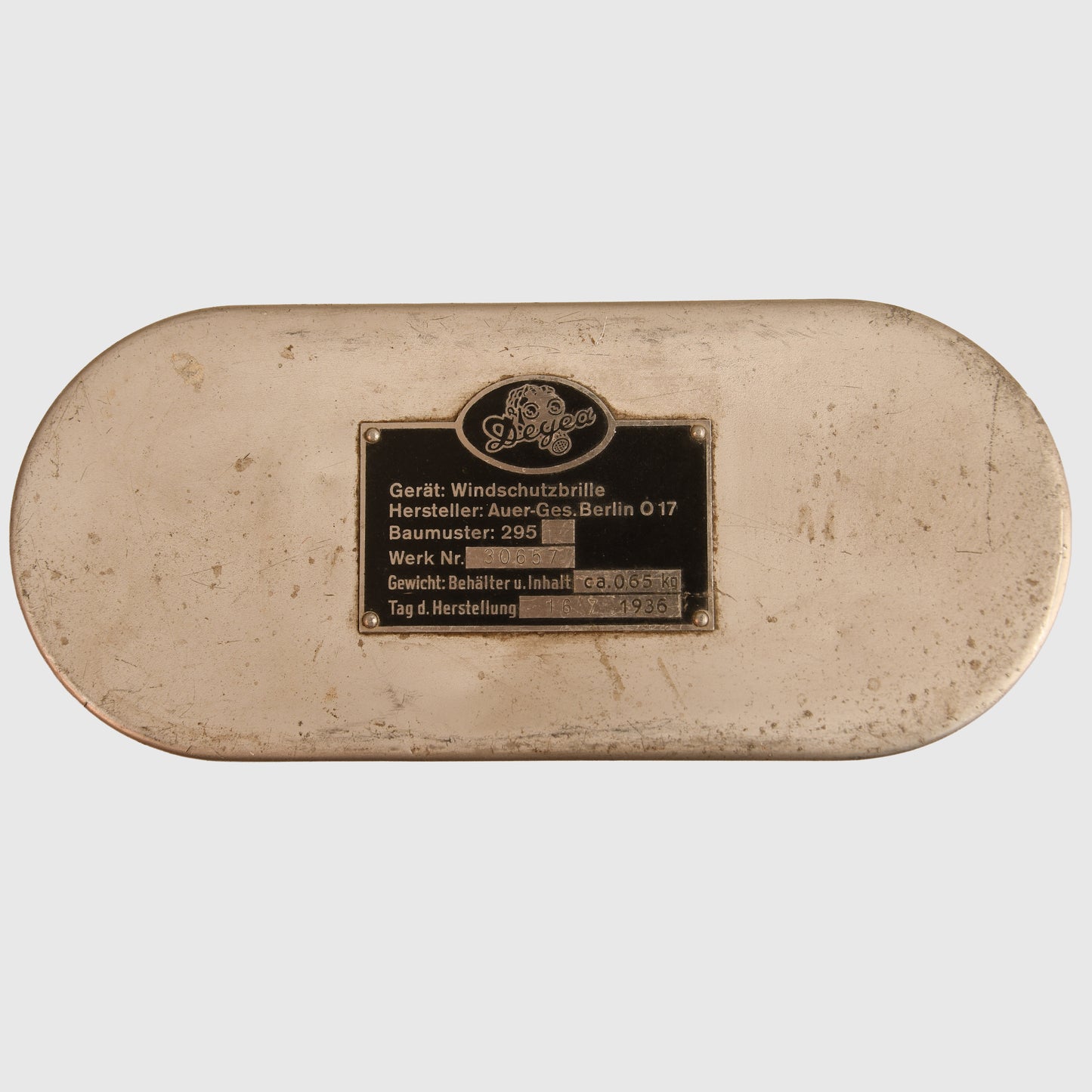 GERMAN WWII LUFTWAFFE AUER FLYING GOGGLES CASED