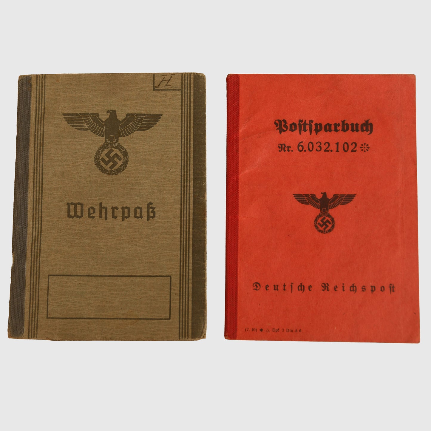 German WWII Grossdeutschland Paperwork Grouping